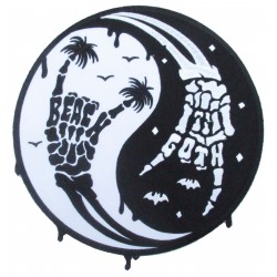 Iron-on Back Patch metal ying yang