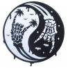 Toppa grande termoadesiva metal ying yang