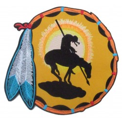 Aufnäher groß Patch Bügelbild Sioux Indianer