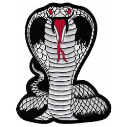 Aufnäher groß Patch Bügelbild Cobra Schlange