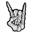Iron-on Back Patch  metal horns