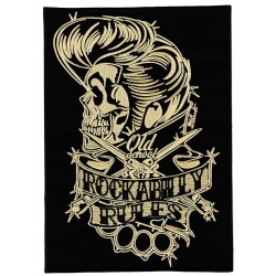 Parche trasero grande termoadhesivo Rockabilly rules