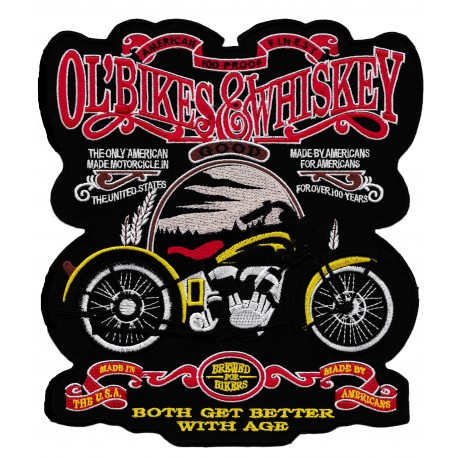 Patche dorsal Old Bikes & Whiskey
