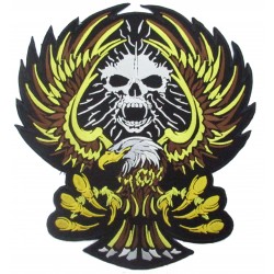 Iron-on Back Patch skull and eagle