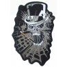 Iron-on Back Patch Spider web skull