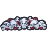 Iron-on Back Patch bunch of skulls