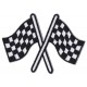 Iron-on Patch racing flags arrival
