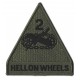 Patche écusson thermocollant Hell on wheels kaki