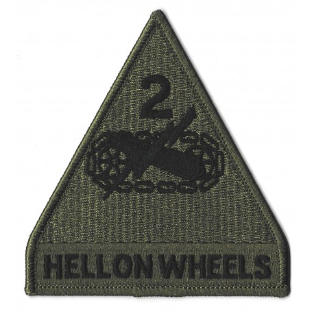 Patche écusson thermocollant Hell on wheels kaki