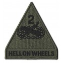 Patche écusson thermocollant Hell On Wheels kaki