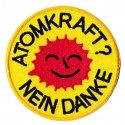 Aufnäher Patch Bügelbild Atomkraft nein danke