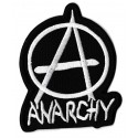 Iron-on Patch Anarchy white