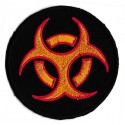 Aufnäher Patch Bügelbild Biohazard fire