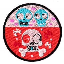 Iron-on Patch fancy skulls