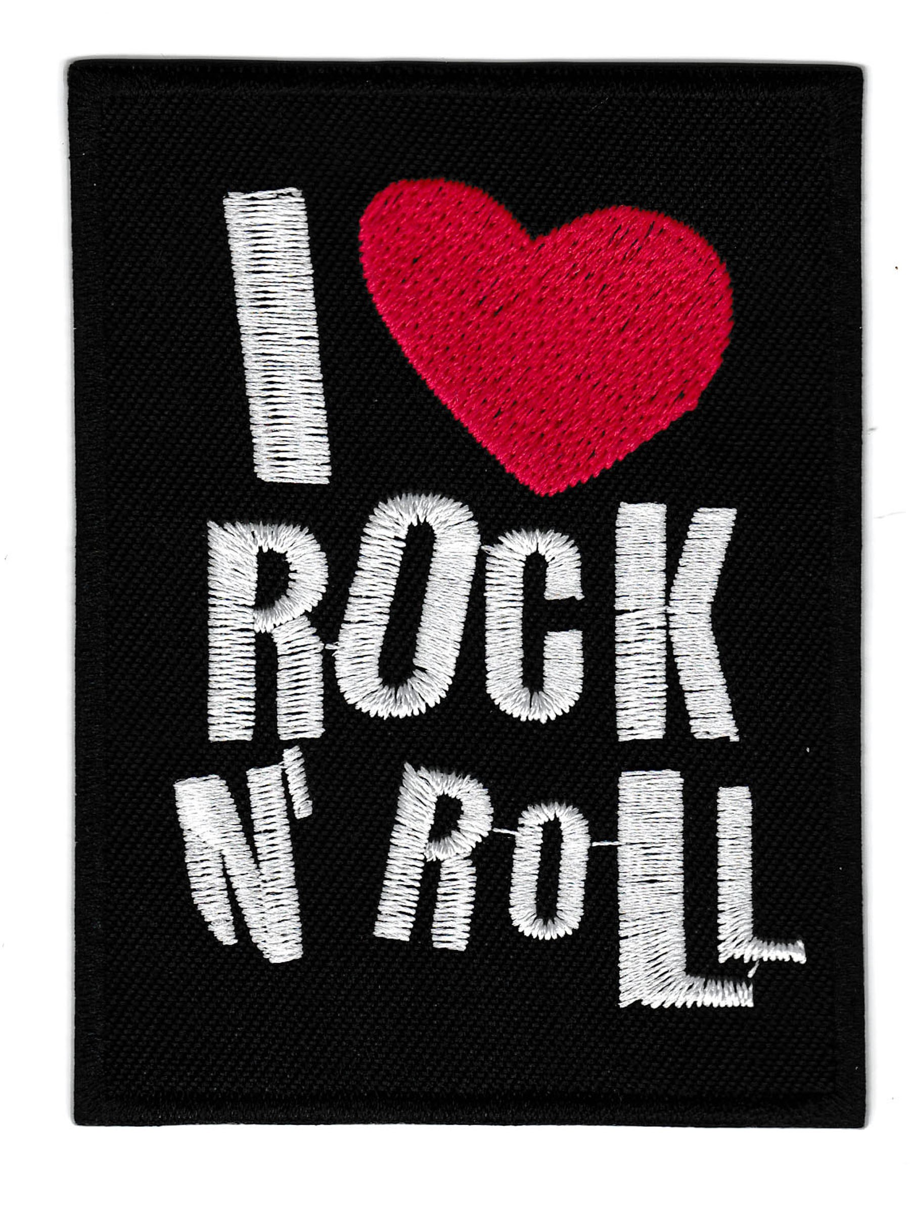 Iron-on Patch I love Rock 'n' Roll