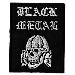 Iron-on Patch Black metal