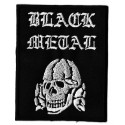 Iron-on Patch Black metal