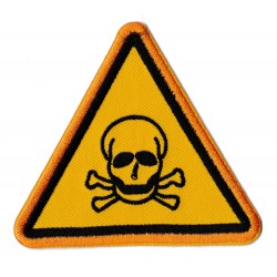 Patche écusson thermocollant Danger Toxique