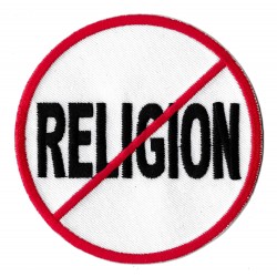 Patche écusson no religion sans religions anti