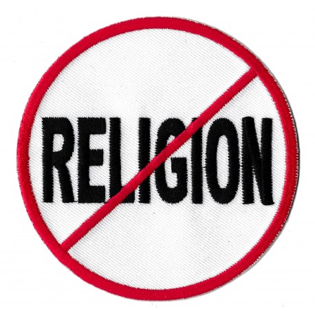 Patche écusson no religion sans religions anti