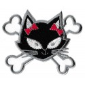 Patche écusson thermocollant Chatte pirate