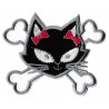 Iron-on Patch black cute pussy cat