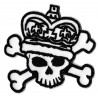 Iron-on Patch Crowned Skull