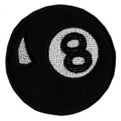 Patche écusson bille badge 8 ball Billiard