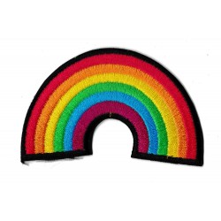 Aufnäher Patch Bügelbild Rainbow smiley