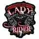 Patche écusson lady rider motard