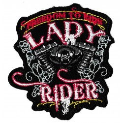 Aufnäher Patch Bügelbild Lady Rider