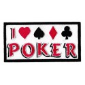Aufnäher Patch Bügelbild I love poker