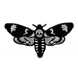 Patche écusson thermocollant papillon nuit death