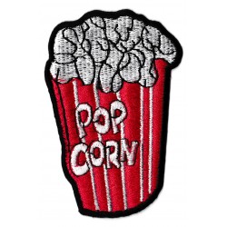 Aufnäher Patch Bügelbild Pop corn