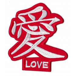 Aufnäher Patch Bügelbild Liebe auf Chinesisch