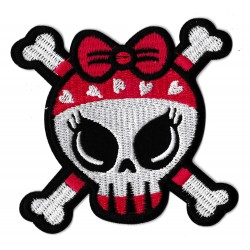 Aufnäher Patch Bügelbild cute Skull