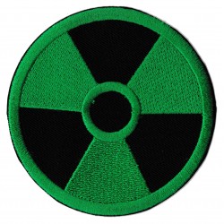 Patche écusson thermocollant symbole radioactif