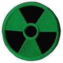 Toppa  termoadesiva radioattività simbolo
