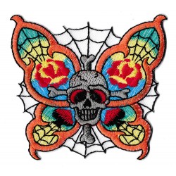 Iron-on Patch butterfly skull