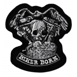 Aufnäher Patch Bügelbild Biker born