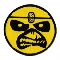 Iron-on Patch Smiley rage anger