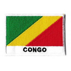 Aufnäher Patch Flagge Kongo