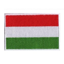 Iron-on Flag Patch Hungary