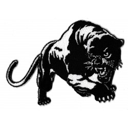 Aufnäher Patch Bügelbild  schwarzer Panther