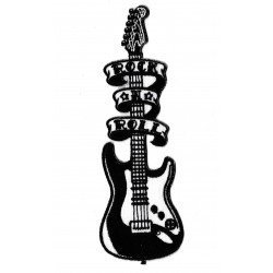 Iron-on Patch Guitar rock