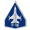 Patche écusson thermocollant F-16 aviation