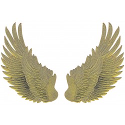 Parches de alas doradas de gran tamaño