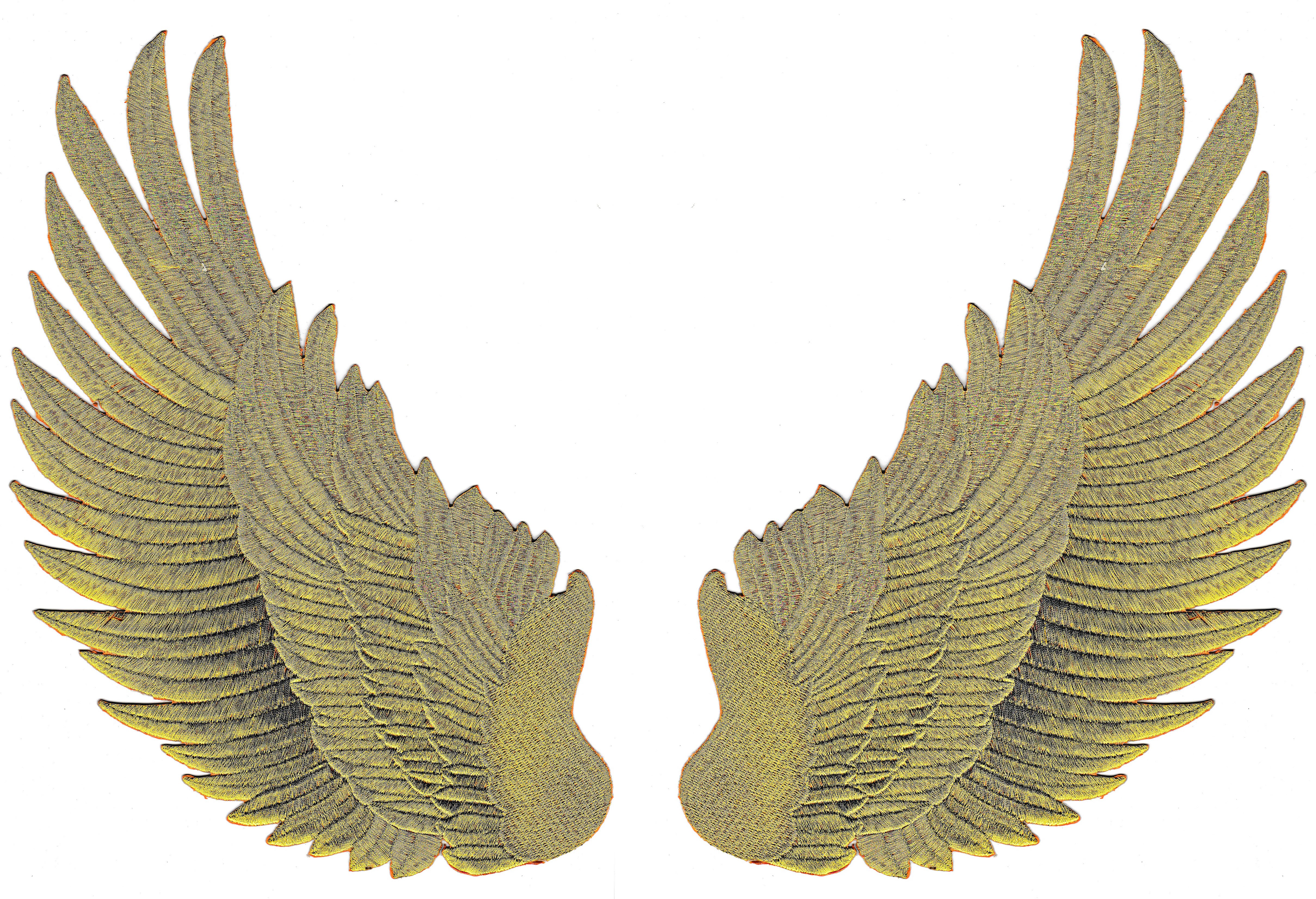 Toppe ali dorate di grandi dimensioni