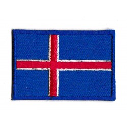 Parche bandera pequeño termoadhesivo Islandia