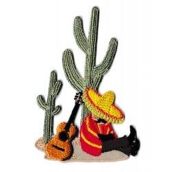 Patche écusson Mexique Cactus